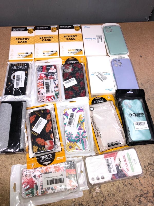 Photo 1 of BUNDLE OF ASSORTED 17 PHONE CASES 