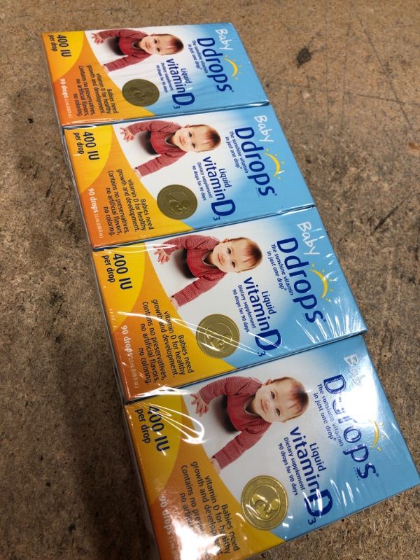 Photo 2 of (EXP 09/24) Ddrops Baby 400 Iu 90 Drops 0.08 Fluid Ounce (4 Pack) Unflavored 0.08 Fl Oz (Pack of 4)