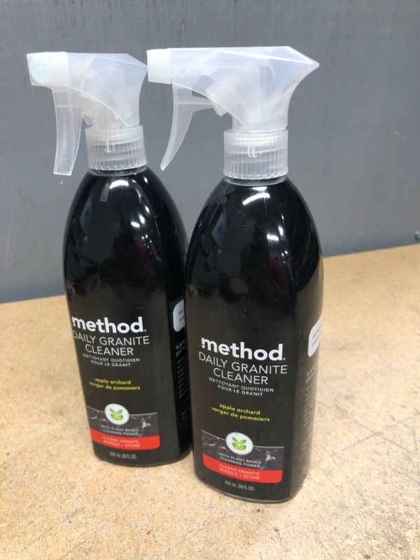 Photo 2 of (PACK OF 2) Method® Daily Granite Cleaner, Apple Orchard Scent, 28 oz Spray Bottle