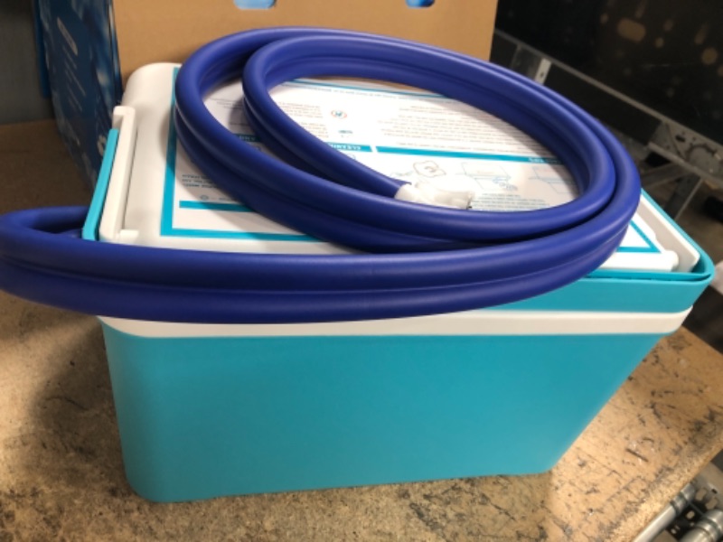 Photo 1 of Cold Therapy Machine — Cryotherapy Freeze Kit System — for Post-Surgery Care, ACL, MCL, Swelling, Sprains, and Other Injuries — Wearable, Adjustable Knee Pad — Cooler Pump with Digital Timer