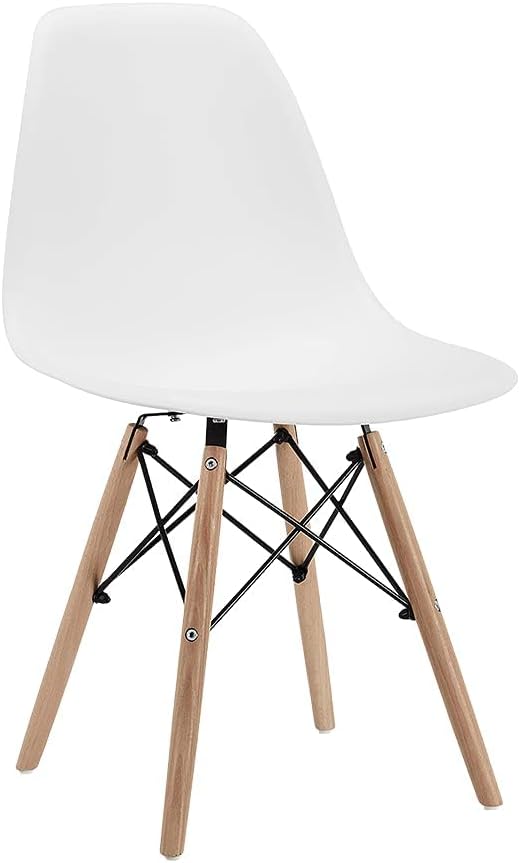 Photo 1 of 
CangLong , Modern Mid-Century Side Chair with Natural Wood Legs for Kitchen, Living Dining Room, White
Size:Set of 1
Color:White
