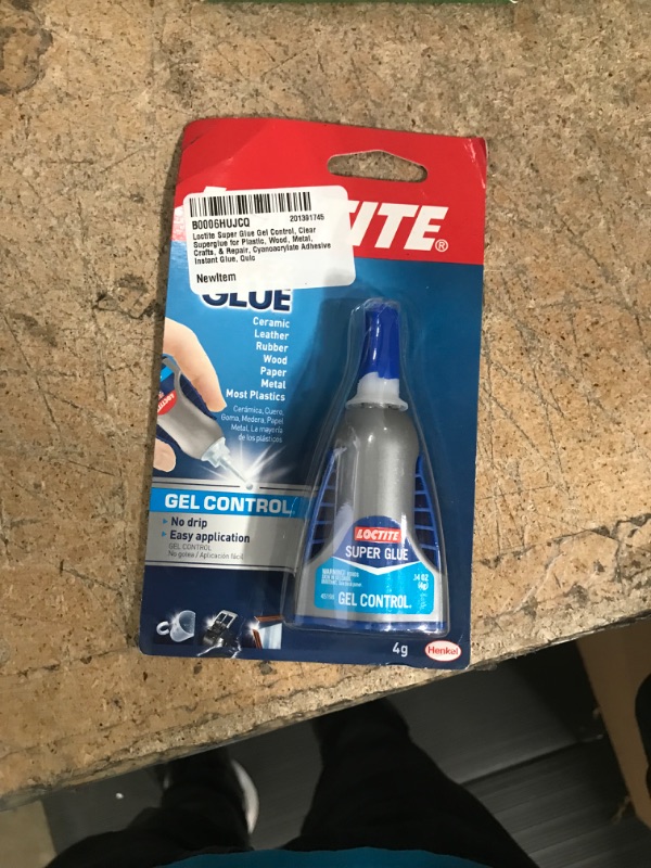 Photo 2 of Loctite Super Glue Gel Control, Clear Superglue for Plastic, Wood, Metal, Crafts, & Repair, Cyanoacrylate Adhesive Instant Glue, Quick Dry - 0.14 fl oz Bottle, Pack of 1 1 Pack