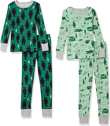 Photo 1 of Amazon Essentials Unisex Babies, Toddlers and Kids' Snug-Fit Cotton Pajama Sleepwear Sets, Pack of 2
AGE 12 XL
