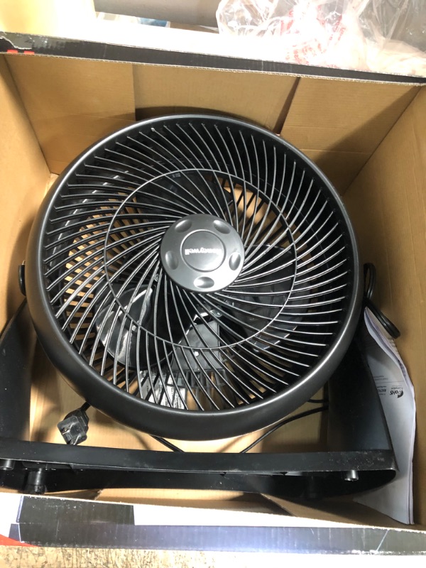 Photo 2 of 12 in. 3 Speed Whole Room Circulator Floor Fan