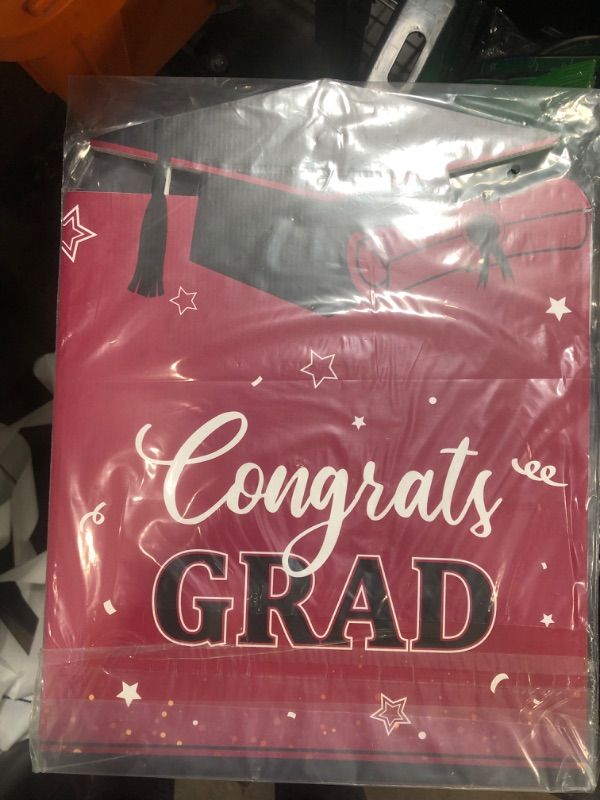 Photo 2 of Jumbo Graduation Card Graduation Guest Book 2023 Graduation Party Decorations Class of 2023 Big Giant Graduation Card for College High School Graduation Party Supplies, 24.8 x 16 Inches (Maroon)