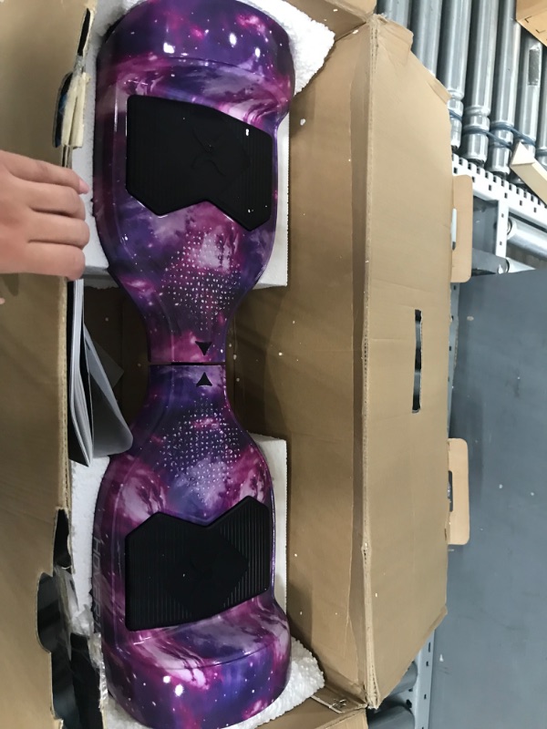 Photo 6 of *DAMAGED*
Hover-1 Helix Electric Hoverboard | 7MPH Top Speed, 4 Mile Range, 6HR Full-Charge, Built-in Bluetooth Speaker, Rider Modes: Beginner to Expert Hoverboard Galaxy