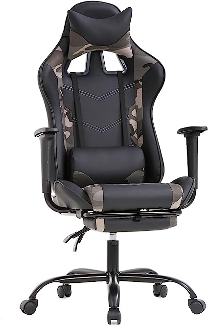 Photo 1 of Ergonomic Office Chair PC Gaming Chair Cheap Desk Chair PU Leather Executive Rolling Swivel Chair Computer Lumbar Support for Women, Men