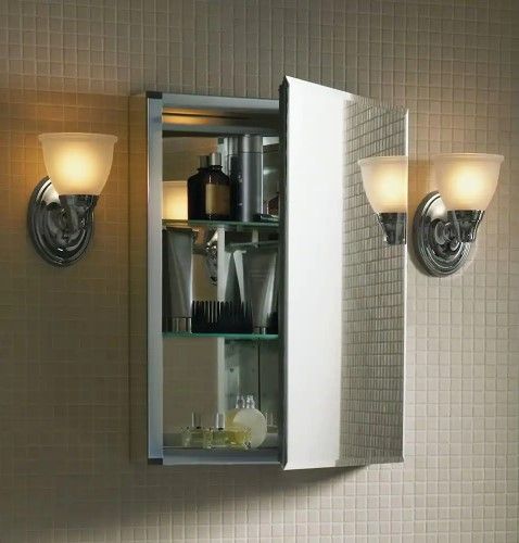 Photo 3 of 20 in. W x 26 in. H Recessed Medicine Cabinet
