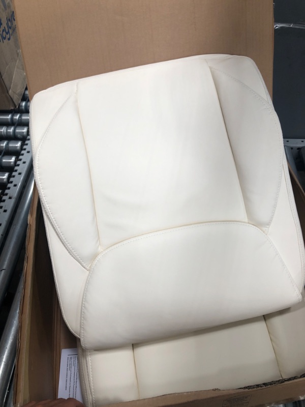 Photo 2 of Amazon Basics Classic Puresoft Padded Mid-Back Office Computer Desk Chair with Armrest - Cream