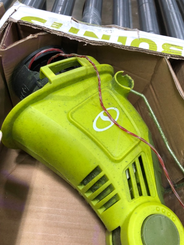 Photo 2 of **item missing pieces**
Sun Joe TRJ13STE Trimmer Joe 13" Automatic Feed Electric String Trimmer/Edger