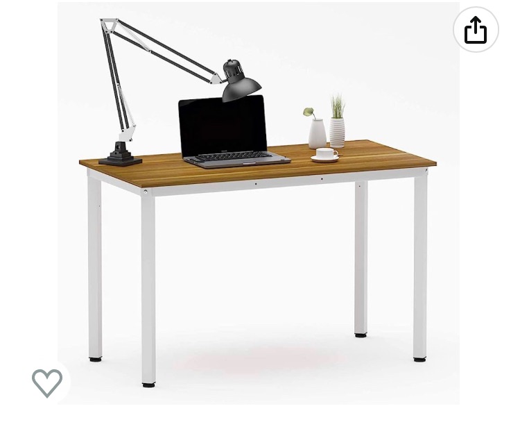 Photo 1 of Weehom Computer Desk 39" Small Desk for Home Office Study Writing Laptop Dining Table for Small Spaces