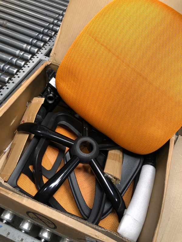 Photo 2 of (PARTS ONLY)Ergonomic Office Chair Cheap Desk Chair Mesh Computer Chair with Lumbar Support Modern Executive Adjustable Comfortable Mid Back Chair Task Rolling Swivel Chair for Home&Office, Orange