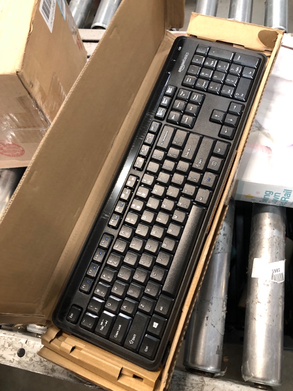 Photo 2 of Amazon Basics Wireless Keyboard-Quiet and Compact-US Layout (QWERTY)