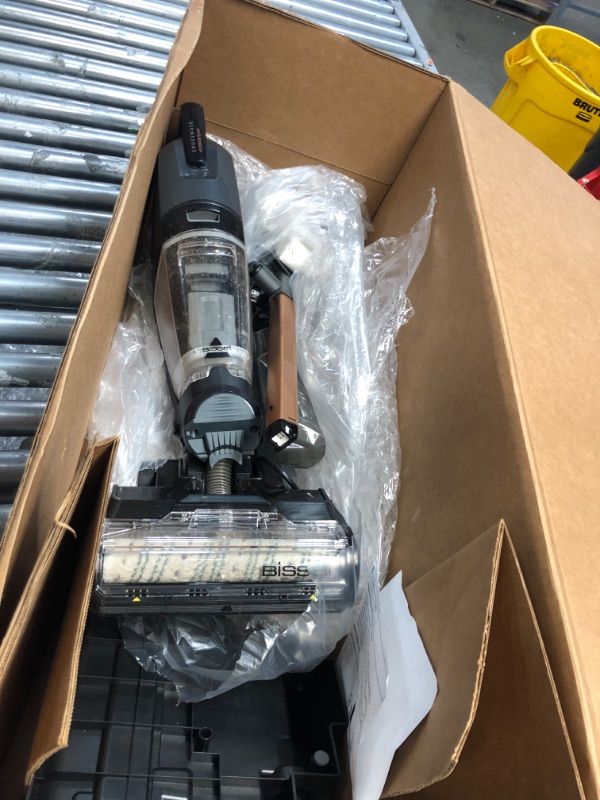 Photo 1 of OSOTEK H200 Cordless Wet Dry Vacuum Cleaner & Mop & Wash 3 in 1 for Hardwood Hard Floor Pet Hair, with Long Battery Life, Self-Cleaning, LCD Display, Voice Prompt, Ultra-Wide Brush Roller, LED Light Silver Grey