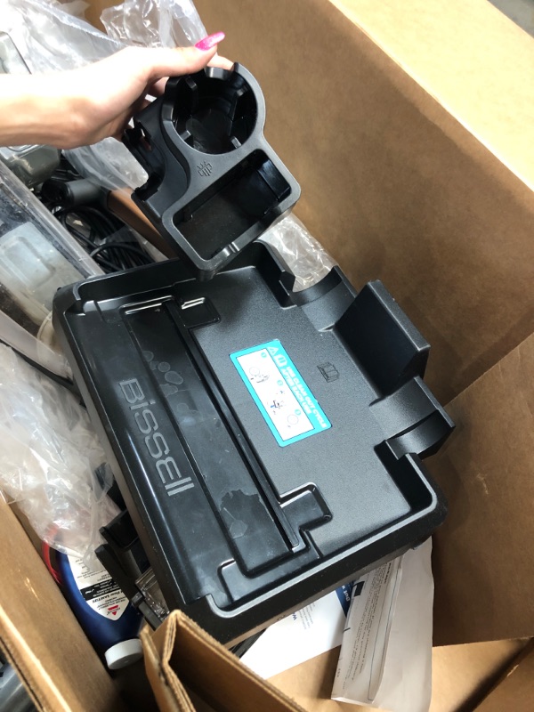 Photo 1 of OSOTEK H200 Cordless Wet Dry Vacuum Cleaner & Mop & Wash 3 in 1 for Hardwood Hard Floor Pet Hair, with Long Battery Life, Self-Cleaning, LCD Display, Voice Prompt, Ultra-Wide Brush Roller, LED Light Silver Grey