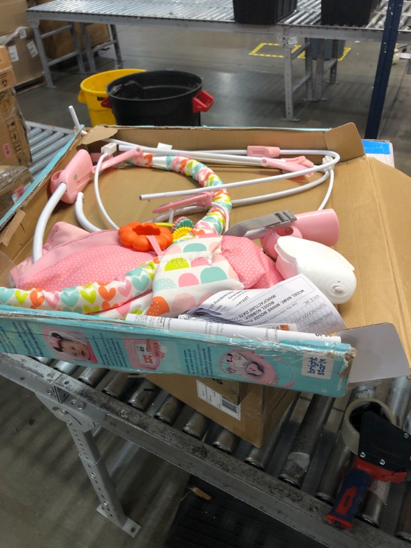 Photo 2 of Bright Starts Minnie Mouse Rosy Skies Cradling Baby Bouncer - Pink