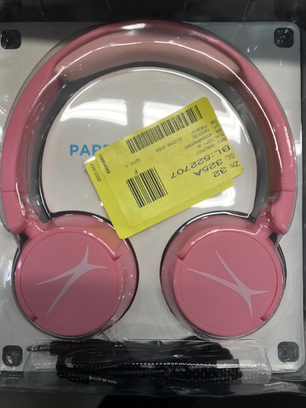 Photo 3 of Kid Safe 2-In-1 Bluetooth and Wired Headphones (MZX250) Pink