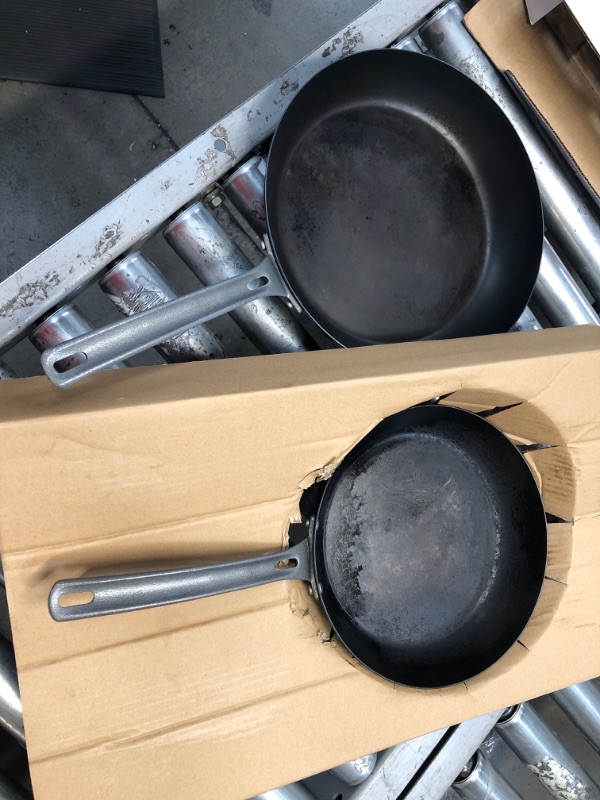 Photo 2 of *READ NOTES*Viking 2pc Blue Steel (Carbon Steel) Fry Pan Set, 10" & 12" Multiple