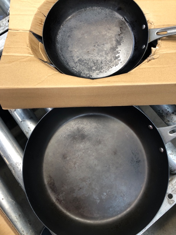 Photo 3 of *READ NOTES*Viking 2pc Blue Steel (Carbon Steel) Fry Pan Set, 10" & 12" Multiple