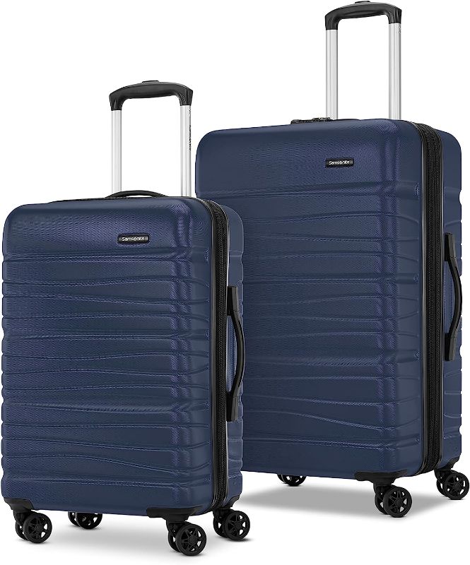 Photo 1 of Samsonite Evolve SE Hardside Expandable Luggage with Spinners | Classic Navy | 2PC SET (Carry-on/Medium)
