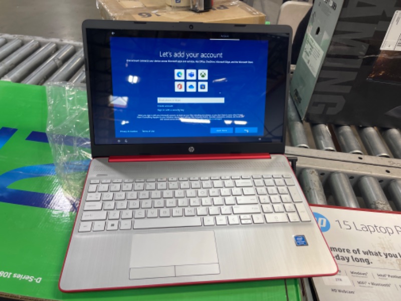 Photo 2 of HP Newest Pavilion Intel Pentium Silver N5000 4GB 128GB SSD Windows 10 Laptop Red
