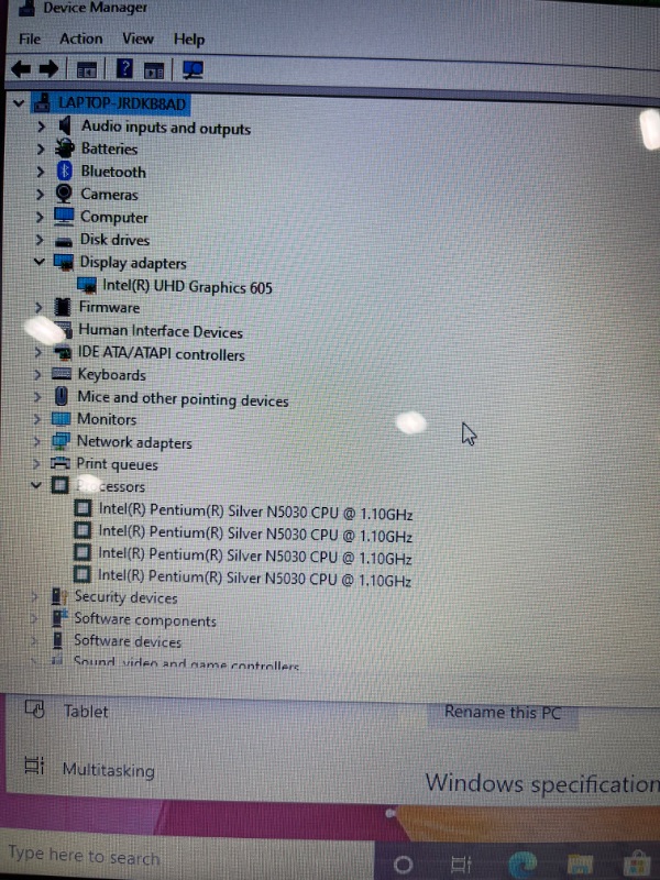 Photo 1 of HP Newest Pavilion Intel Pentium Silver N5000 4GB 128GB SSD Windows 10 Laptop Red
