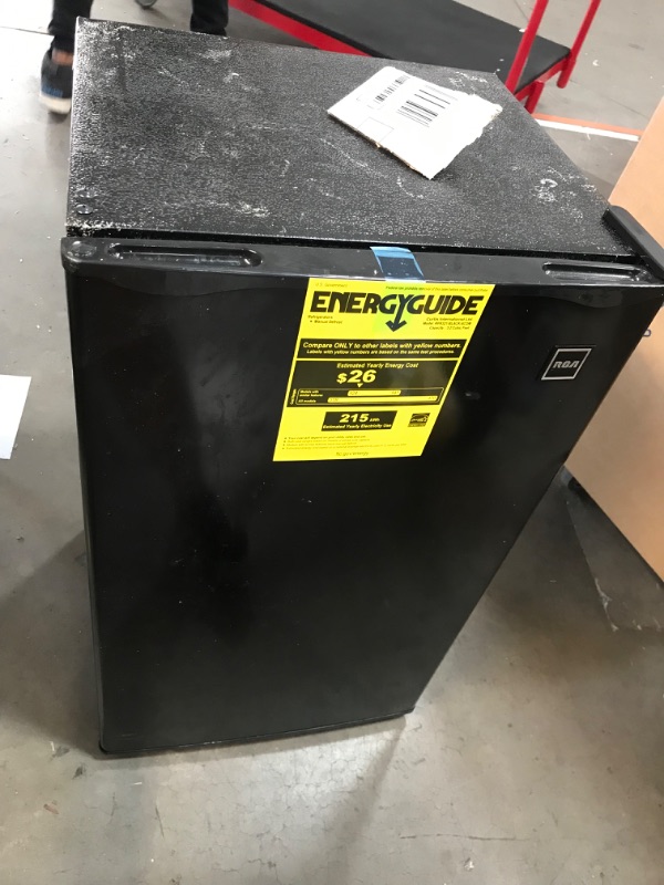 Photo 1 of RCA RFR321-B-Black-COM RFR321-BLACK Mini Refrigerator, 3.2 Cu Ft Fridge, Black, CU.FT