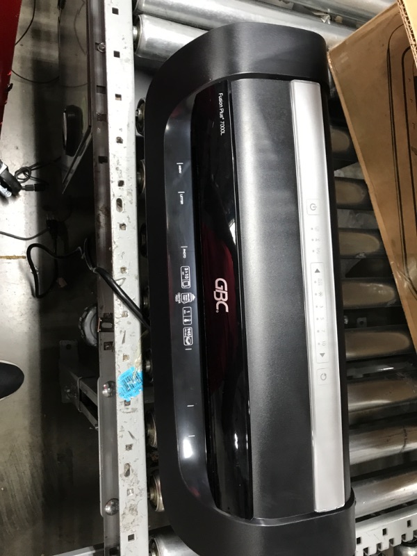 Photo 1 of GBC Thermal Laminator Machine, Fusion 7000L, 12 Inch, 1 Min Warm-Up, 3-10 Mil, with 50 EZUse Laminating Pouches (1703098F) , Black