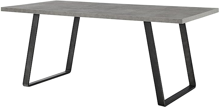 Photo 1 of (Missing parts )Armen Living Coronado Coffee Table, Cement Gray, 35.5 in x 71 in x 30 in silver grey oak vnr