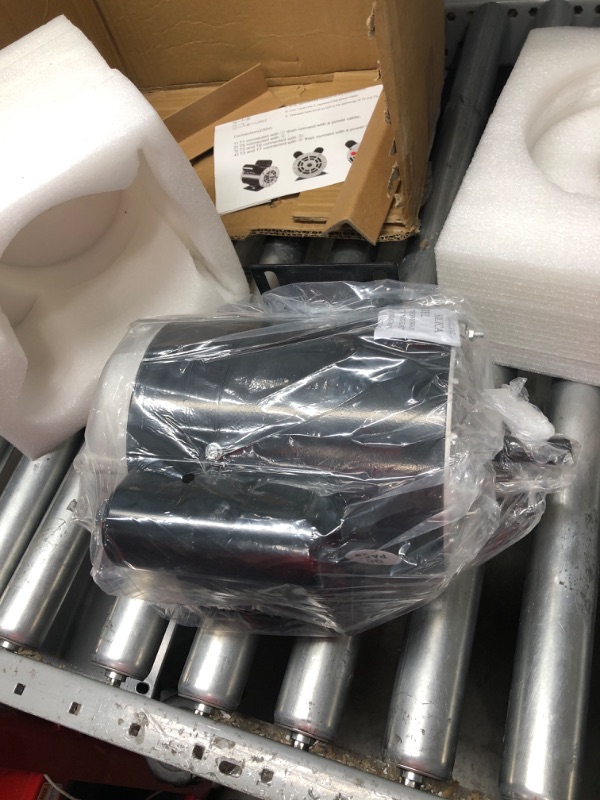 Photo 1 of VEVOR Air Compressor Electric Motor, 5 HP SPL 3450 RPM, 208-230 Volt 3.1 KW Single Phase, 56 Frame 5/8" Keyed Shaft 60 Hz, Commercial-Duty CCW Rotation, 1.88" Shaft Length NEMA for Air Compressors