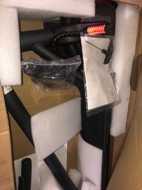 Photo 2 of (PARTS ONLY)Electric Scooter 450W Powerful Motor,19mph Speed and 8.5” Honeycomb Solid Tires,Anti-Theft Lock,Wide Deck Portable & Folding e Scooter for Adults Black