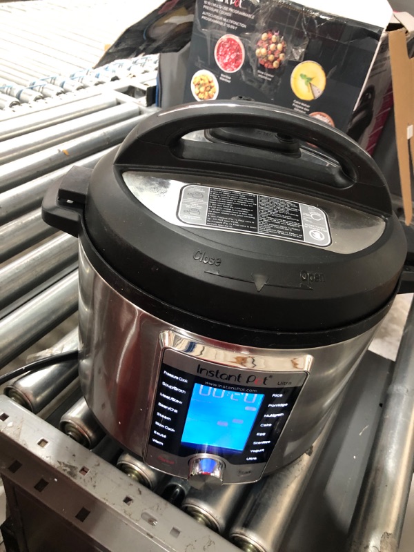 Photo 2 of **FOR PARTS OR REPAIR**
Instant Pot Ultra, 10-in-1 Pressure Cooker, Slow Cooker, Rice Cooker, Yogurt Maker, Cake Maker, Egg Cooker, Sauté, and more, Includes App With Over 800 Recipes, Stainless Steel, 6 Quart 6QT Ultra