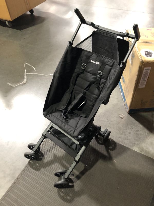 Photo 5 of gb Pockit Air All Terrain Ultra Compact Lightweight Travel Stroller with Breathable Fabric in Velvet Black Velvet Black Pockit Air