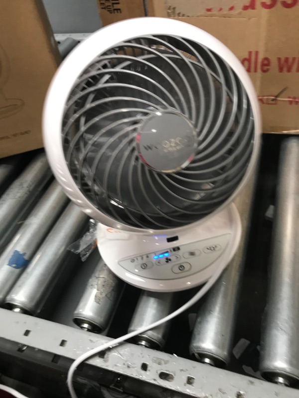 Photo 2 of ***REMOTE IS MISSING***
IRIS USA WOOZOO Oscillating Fan, Vortex Fan, Remote Equipped 4-in-1 Fan w/ Timer/ Multi Oscillation/ Air Circulator/ 5 Speed Settings, 82ft Max Air Distance, Medium, White White Medium AC Motor