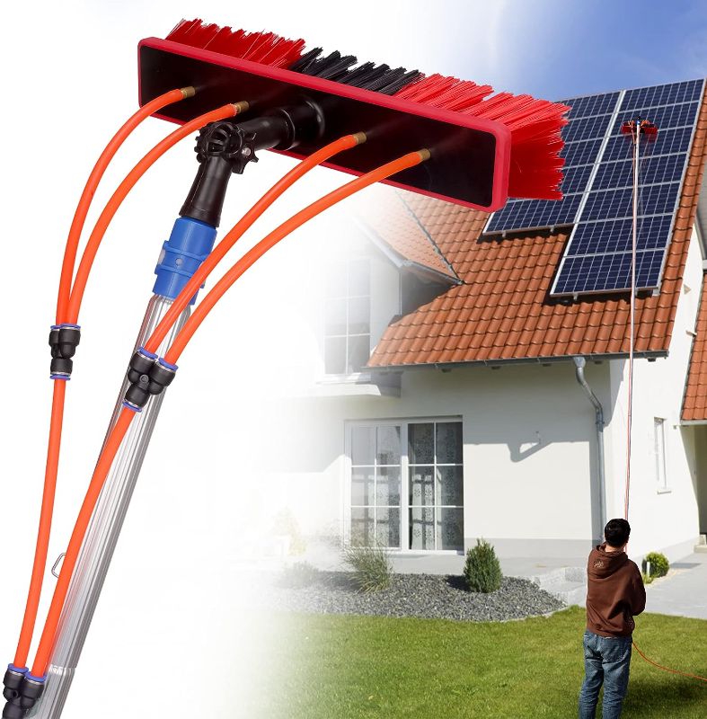 Photo 1 of [READ NOTES]
24 FT Adjustable Solar Panel Cleaning Brush and Pole, 10m Window Cleaner Brush & Water Fed Pole Kit