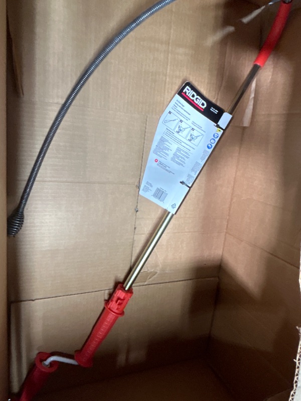 Photo 2 of 
RIDGID
K-3 Ultra Flexible Toilet Auger with Unclogging 3 ft. Snake and Integrated Bulb Head, Plumbing Toilet Snake for Drain
