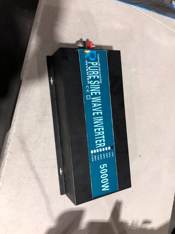Photo 2 of ***UNTESTED - MISSING PARTS - USED - SEE NOTES***
WZRELB RBP-500012S Pure Sine Wave 5000W (10000W Surge) 12V Power Inverter