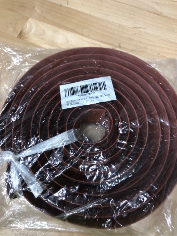 Photo 2 of 10 Ft Floor Transition Strip Self Adhesive Carpet Threshold Transition Strip PVC Carpet & Floor Edging Trim Strip,Threshold Height Less Than 5 mm (Brown) 5mm, 10FT Brown