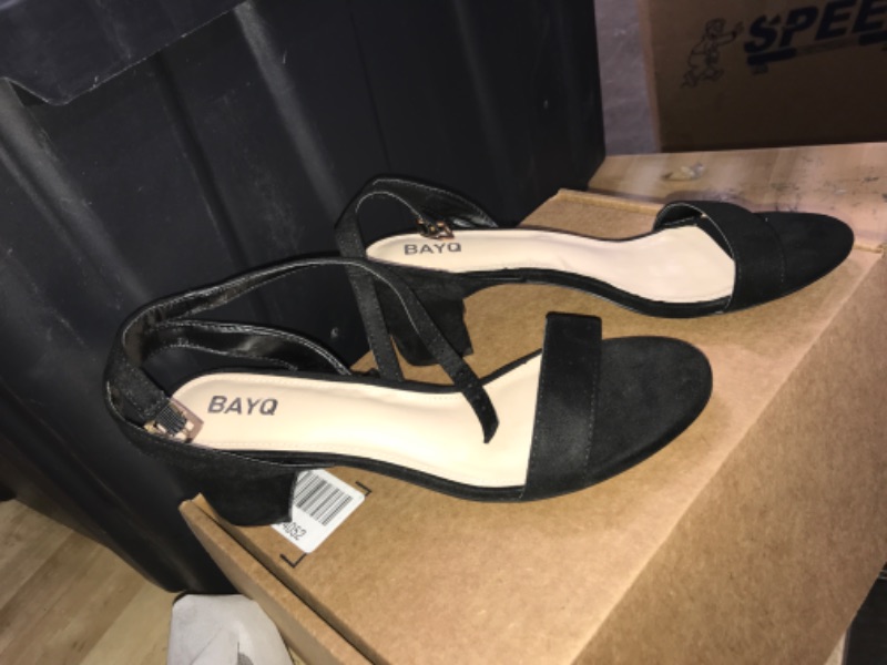 Photo 1 of 2 INCH BLACK HEELS SIZE 9.5 WOMENS 