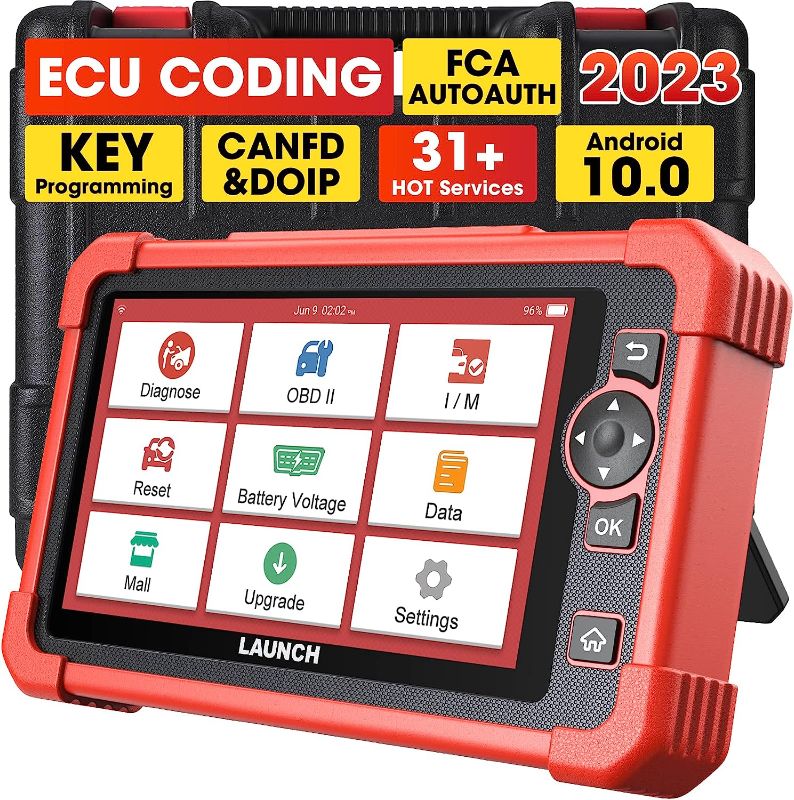 Photo 1 of LAUNCH X431 CRP919X OBD2 Scanner,ECU Coding Bidirectional Scan Tool,31+Reset,CAN FD/DoIP,FCA Autoauth, 100+ Brands OBD2 Scanner Diagnostic Tool,All Systems Diagnostic Scanner, IMMO Car Scanner
