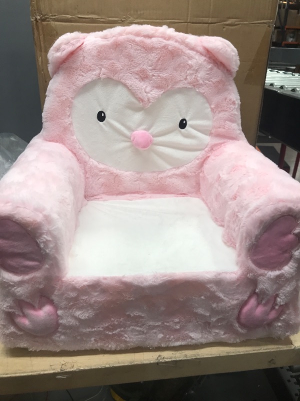 Photo 2 of Animal Adventure | Sweet Seats | Pink Owl Children's Plush Chair