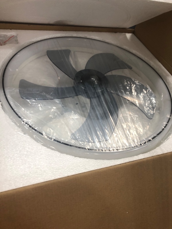 Photo 2 of **PARTS ONLY**
LMiSQ Modern Ceiling Fans with Lights Reversible Fan with Remote 20in Smart Ceiling Fan Lighting Timing White