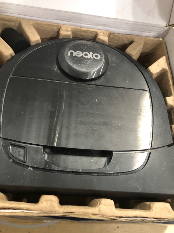 Photo 1 of **SEE NOTES**
Neato Robotics D6 Connected Laser Guided Robot Vacuum for Pet Hair, Works with Amazon Alexa, Black