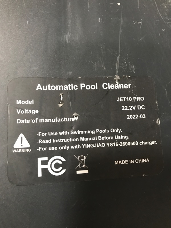 Photo 4 of ***FOR PARTS OR REPAIR***
Cordless Robotic Pool Cleaner,Automatic Rechargeable Pool Robot Vacuum with Max 120 Mins Working Time,for Above/In-Ground Swimming Pools Up to 753 Sq Ft,Poolguard