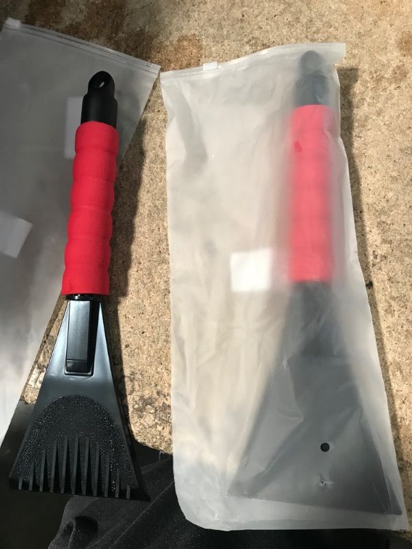 Photo 2 of Bundle of 2
Nibule Oversized Ice Scrapers, Large Snow Brush Scraper for Car Windshield, Car Window Frost Removal with Foam Handle for SUVs Trucks-Scratch Free, Ideal Stocking Stuffer Car Gifts Red