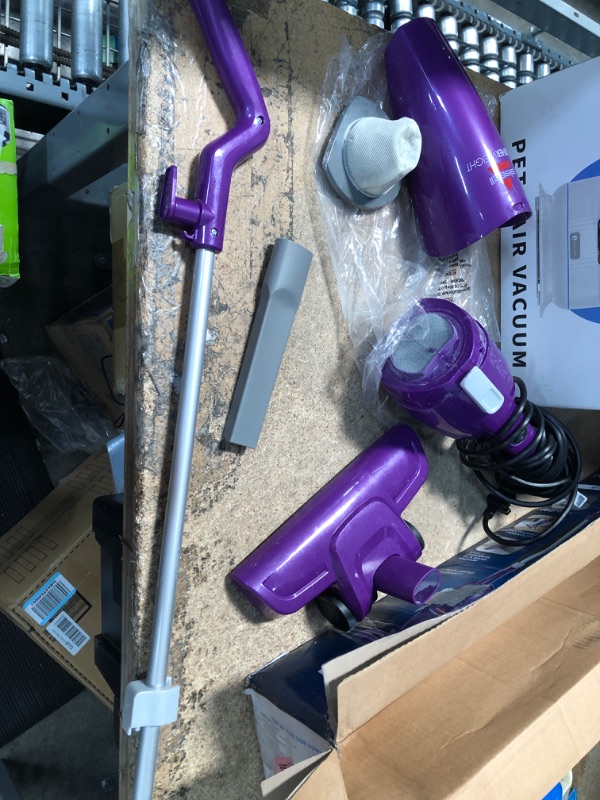 Photo 2 of ***USED***
Bissell Featherweight Stick Lightweight Bagless Vacuum with Crevice Tool, 20334, Purple