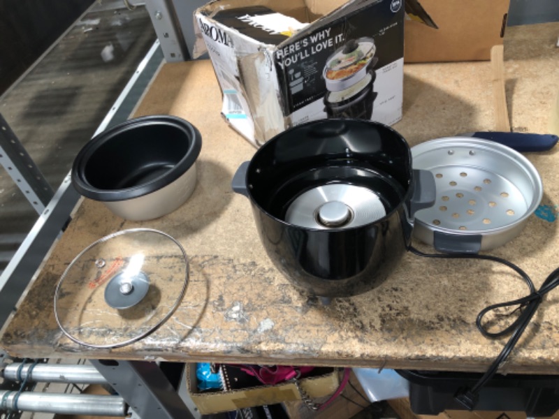 Photo 4 of **PARTS ONLY**
6-Cup Black Rice Cooker with Removable Steam Tray