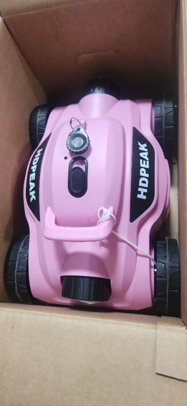 Photo 2 of (PARTS ONLY/SEE NOTES) Cordless Robotic Pool Cleaner, HDPEAK Pool Vacuum Lasts 110 Mins, Up to 50 feet, Pink
