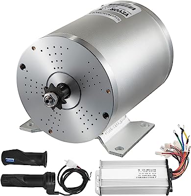 Photo 1 of (minor damage) Mophorn 1800W Electric Brushless DC Motor Kit - 48V 4500rpm Brushless Motor with 33A Speed Controller and Throttle Grip Kit for Go Karts E-Bike Electric Throttle Motorcycle Scooter