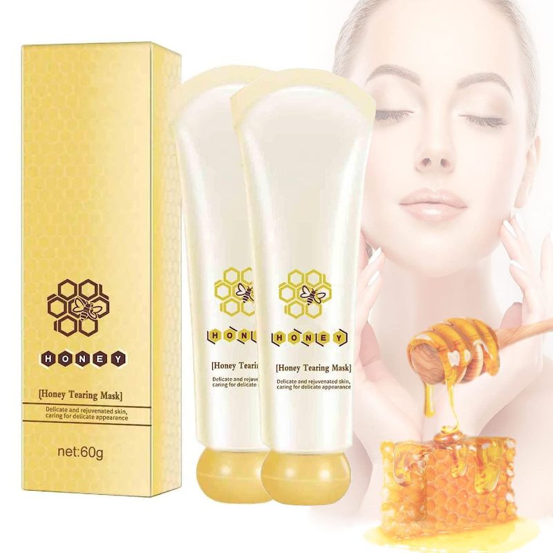 Photo 1 of (BRAND NEW) Tupilamc (2PCS) Honey Tearing Mask Peel Blackhead Control Honey Peel Mask for Face Oil Control Blackhead Remover Off Dead Skin Clean Pores Shrink